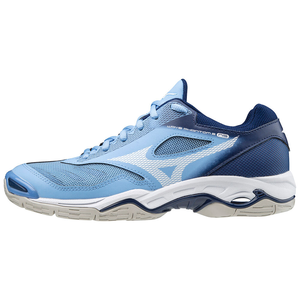 Mizuno Wave Phantom 2 Nb - Bayan Basketbol Ayakkabısı - Mavi/Beyaz Türkiye (DBUYCK-168)